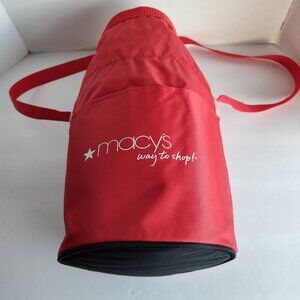 Macy's Red Lunch Tote